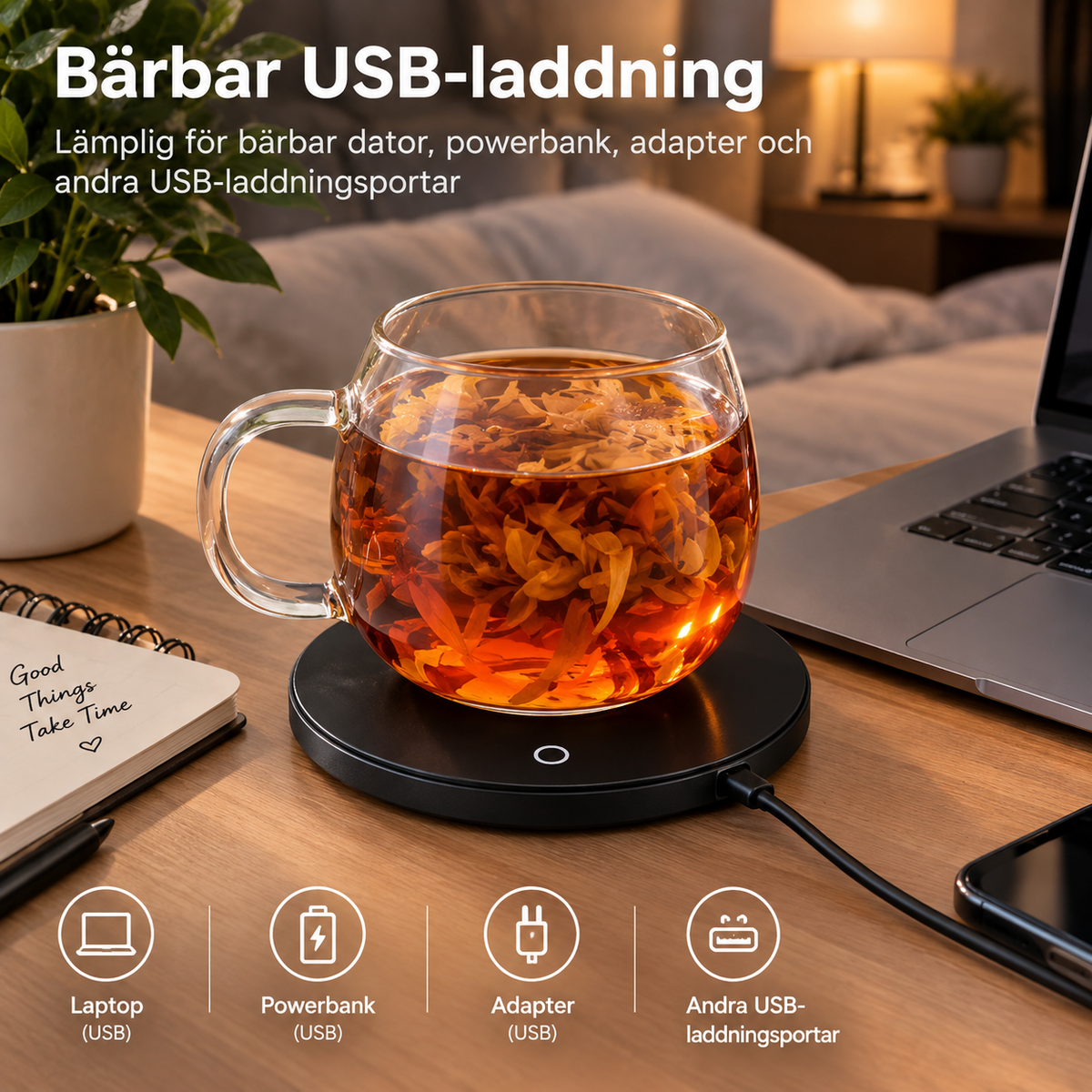 USB-muggvärmare – Håll kaffe och te varmt längre