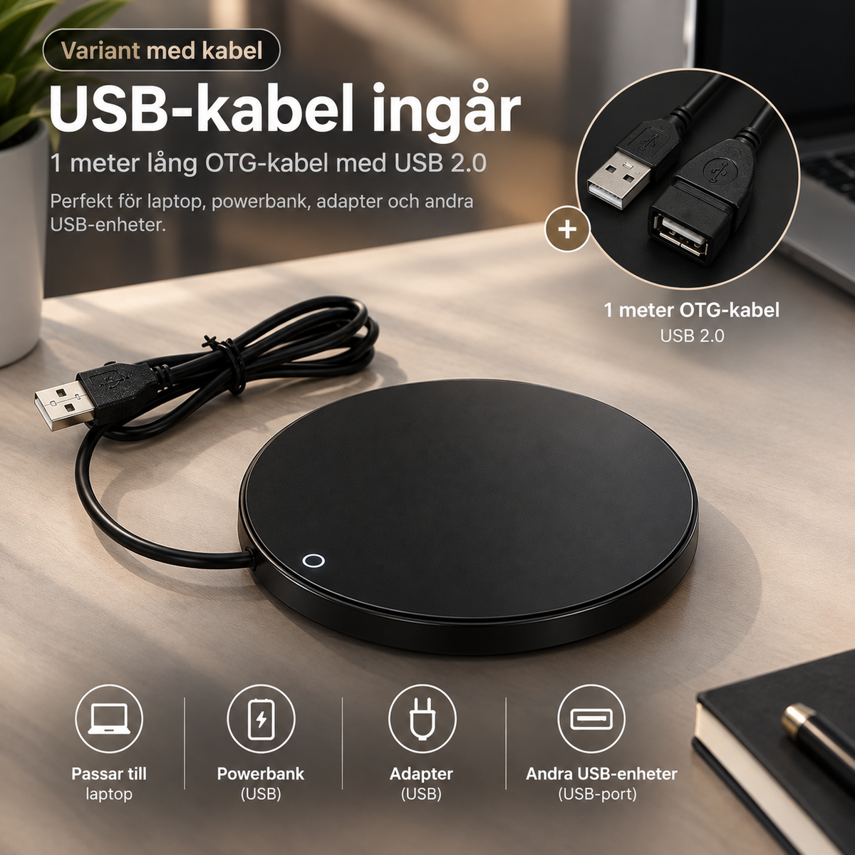 USB-muggvärmare – Håll kaffe och te varmt längre