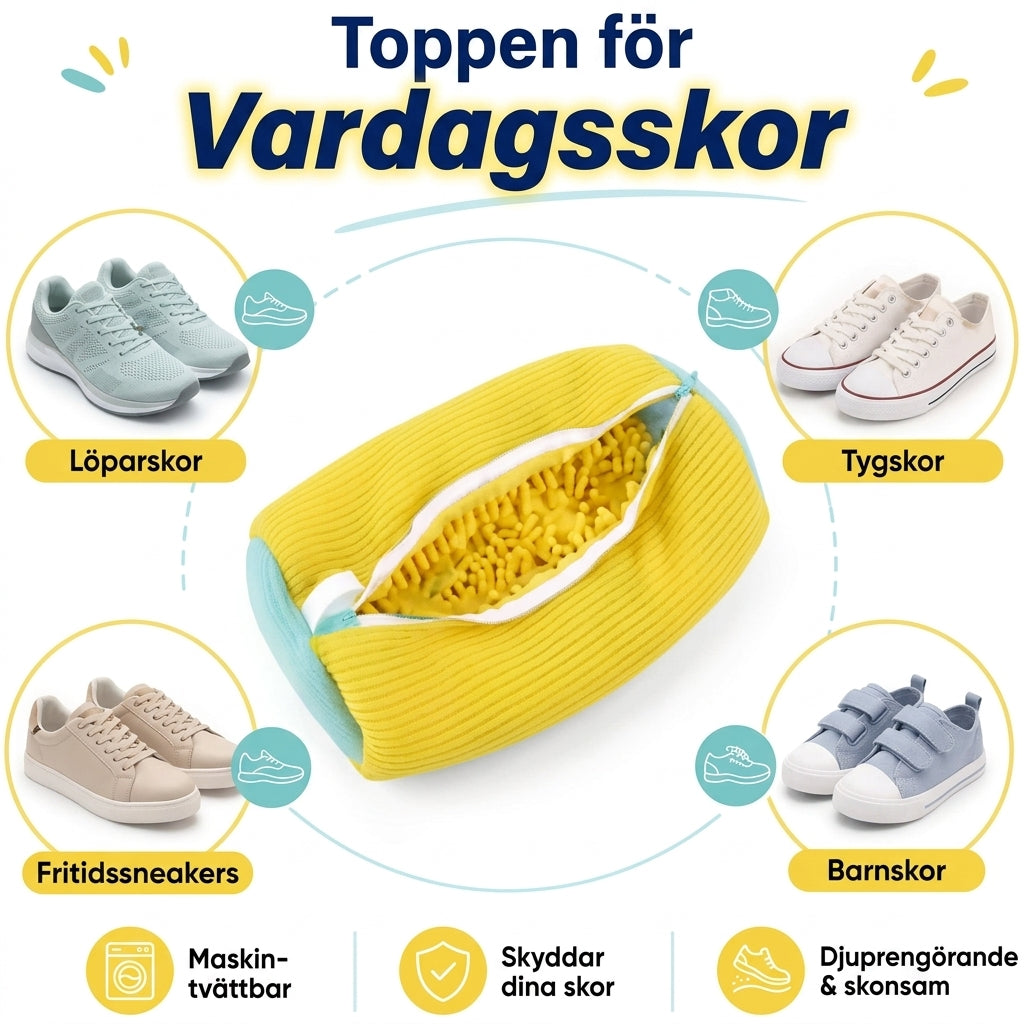 Tvättpåse För Skor – Skyddar Sneakers Och Tvättmaskin