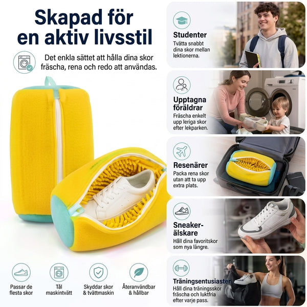 Tvättpåse För Skor – Skyddar Sneakers Och Tvättmaskin
