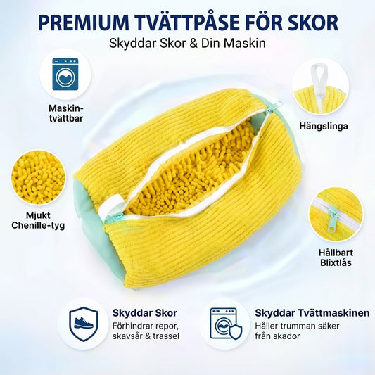 Tvättpåse För Skor – Skyddar Sneakers Och Tvättmaskin
