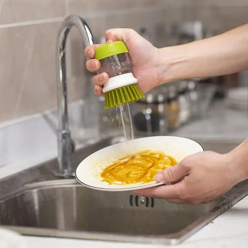 Diskborste Med Tvåldispenser och Ställ För Köksdisk